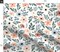 Coral Floral Sage Green Leaf Pretty Flowers Delicate Garden Custom Printed Fabric by Spoonflower Various Fabrics by the Yard or Fat Quarter